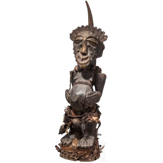 A large Congolese fetish figure of the Songye people
