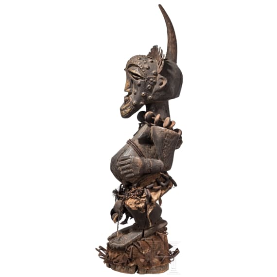 A large Congolese fetish figure of the Songye people