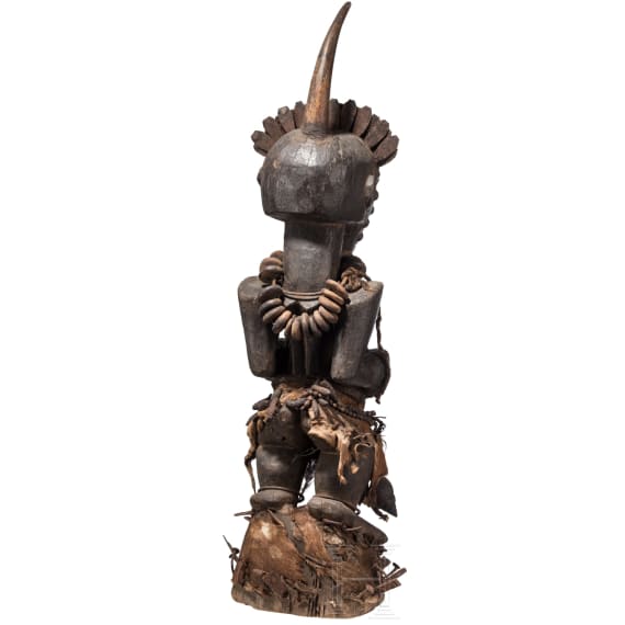 A large Congolese fetish figure of the Songye people