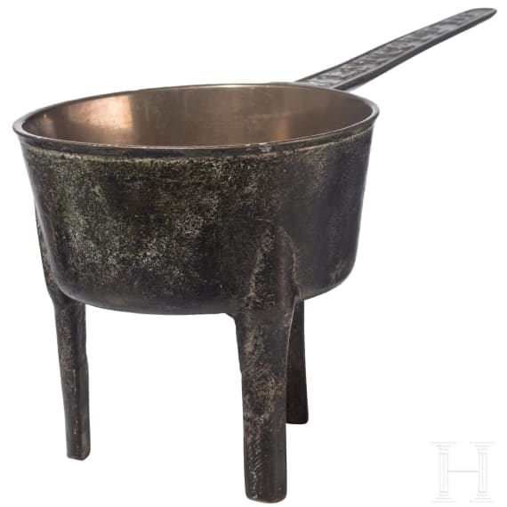 An English apothecary's skillet, Westcott, 18th century