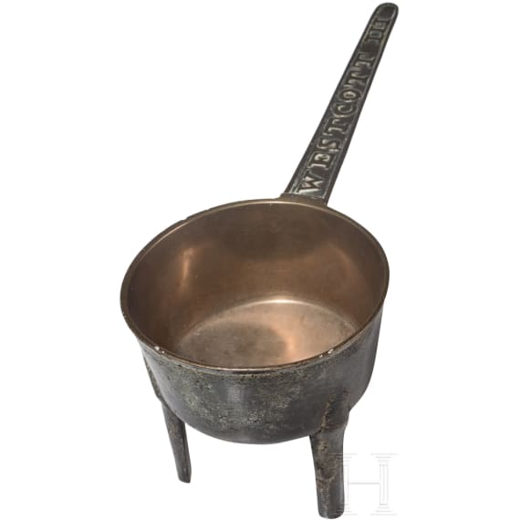 An English apothecary's skillet, Westcott, 18th century