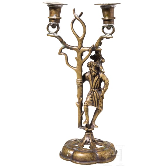 A German St. Christopher's chandelier in Gothic style, circa 1900