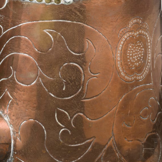 Two German copper jugs, 18th century