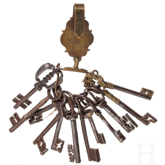 Eleven iron keys, 18th/19th century