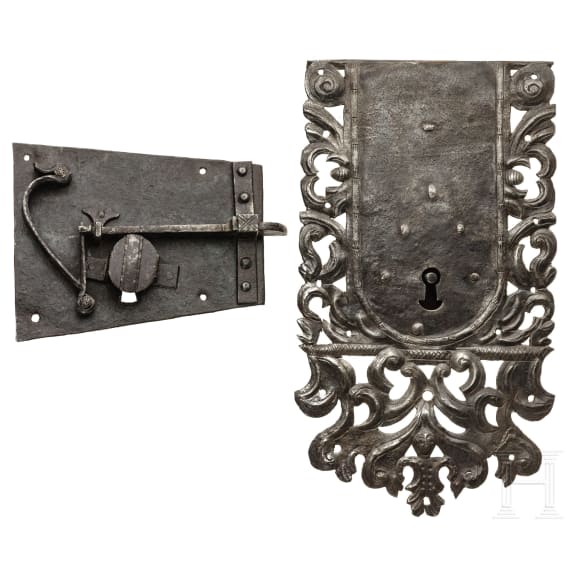 Two German locks, 16th/17th century