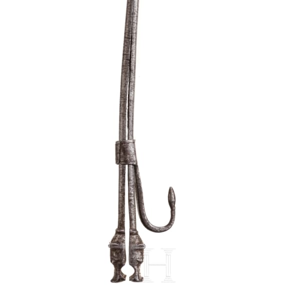 An iron ember holder, Germany, 17th century