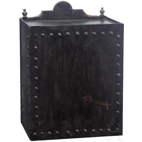 An Italian wall safe, circa 1800