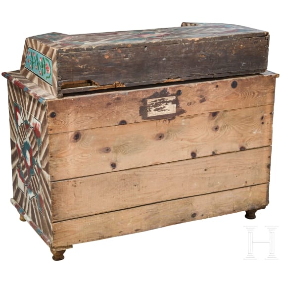 A Tyrolean chest with drawers, dated 1774