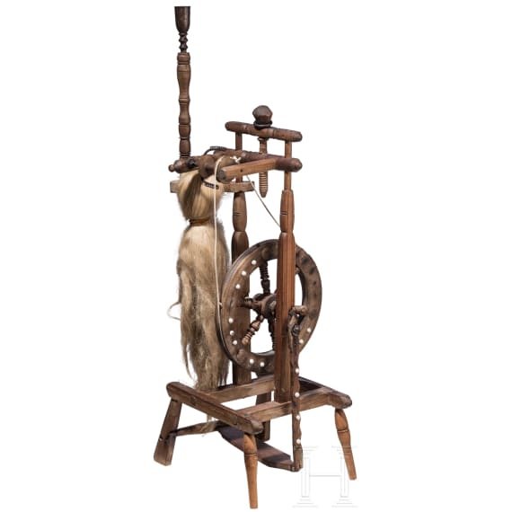 A German spinning wheel, circa 1800