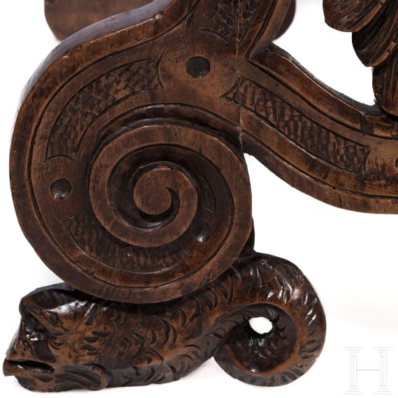 An Italian sgabello, 19th century