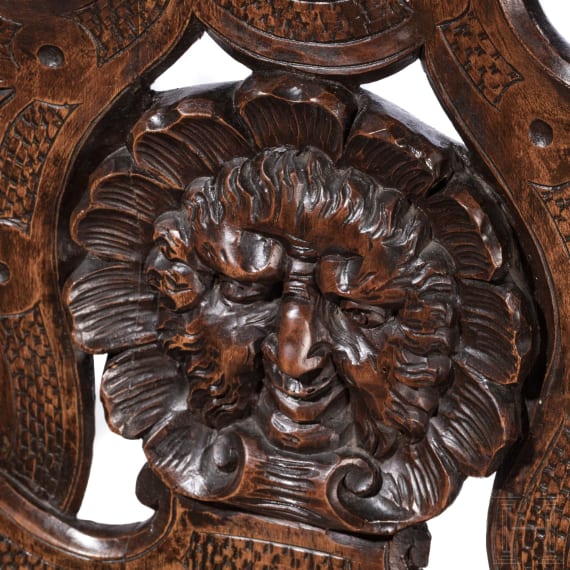 An Italian sgabello, 19th century
