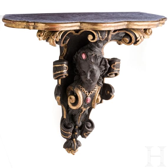 A German carved console table, circa 1900