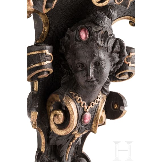 A German carved console table, circa 1900