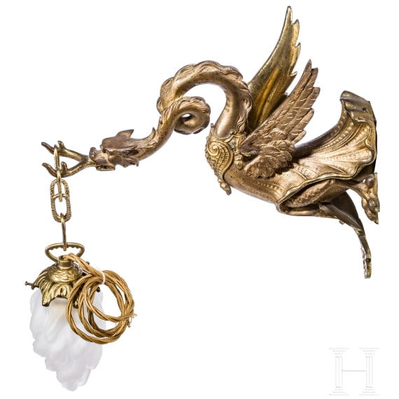 A pair of French fire-gilded appliqu&eacute;s, 19th century