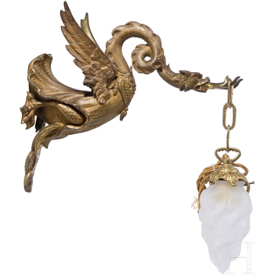 A pair of French fire-gilded appliqu&eacute;s, 19th century