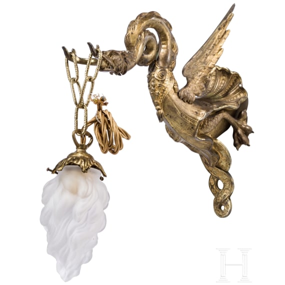 A pair of French fire-gilded appliqu&eacute;s, 19th century