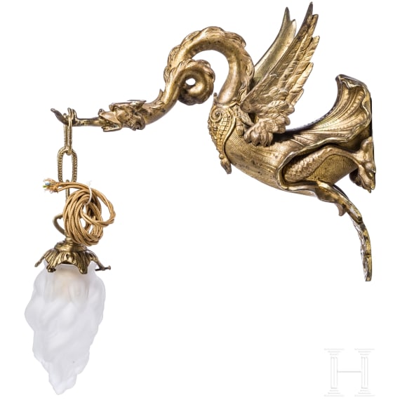 A pair of French fire-gilded appliqu&eacute;s, 19th century