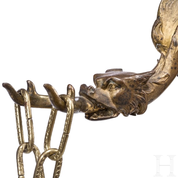 A pair of French fire-gilded appliqu&eacute;s, 19th century