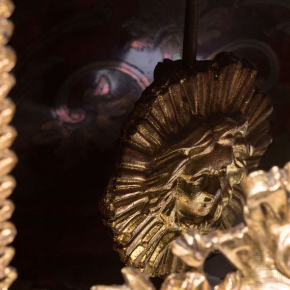 A German Baroque-style mantelpiece clock, 19th century