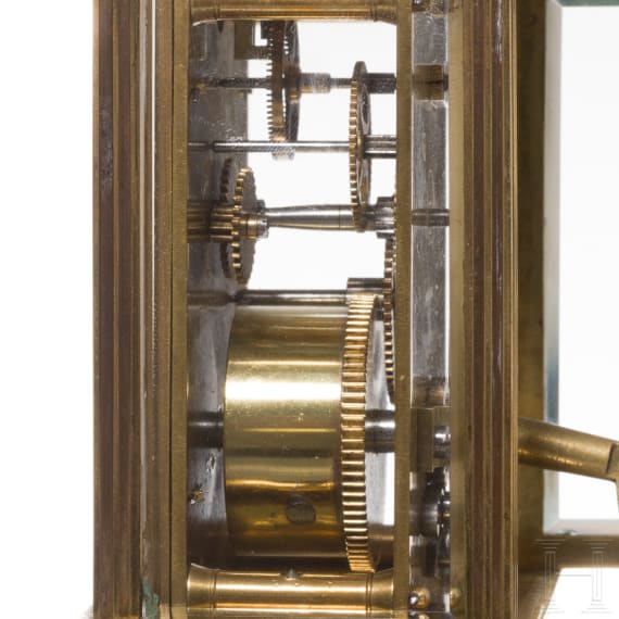A small French traveling clock, circa 1900