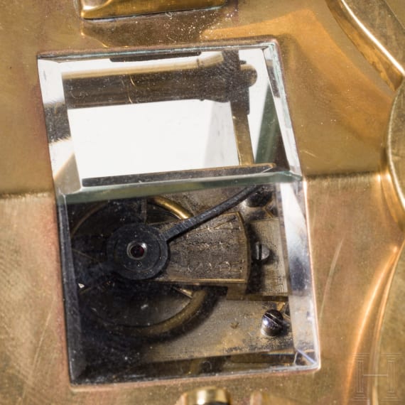A small French traveling clock, circa 1900