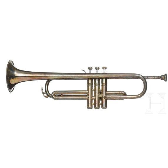 A jazz trumpet and a tambourine, 20th century