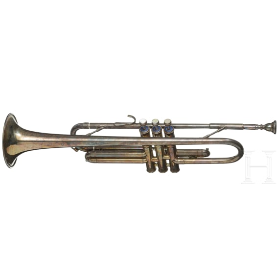A jazz trumpet and a tambourine, 20th century