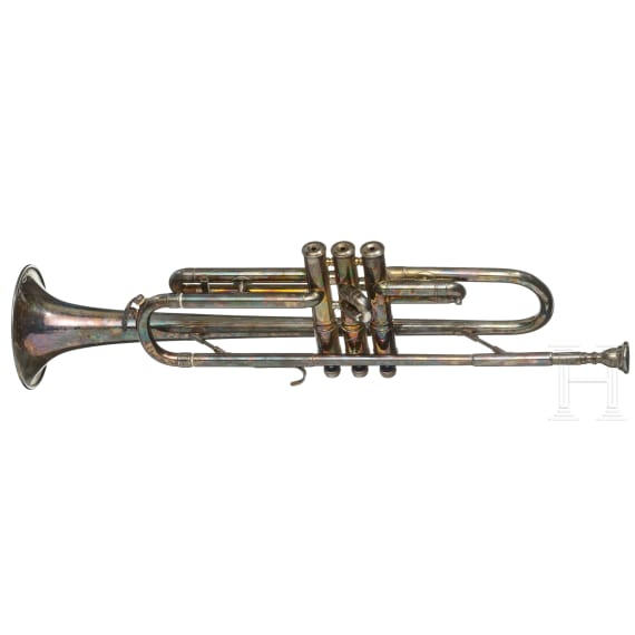 A jazz trumpet and a tambourine, 20th century