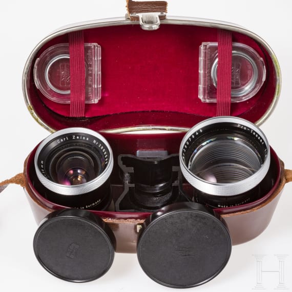 A Zeiss Ikon Contaflex Super B, 50 mm, 35 mm, 85 mm
