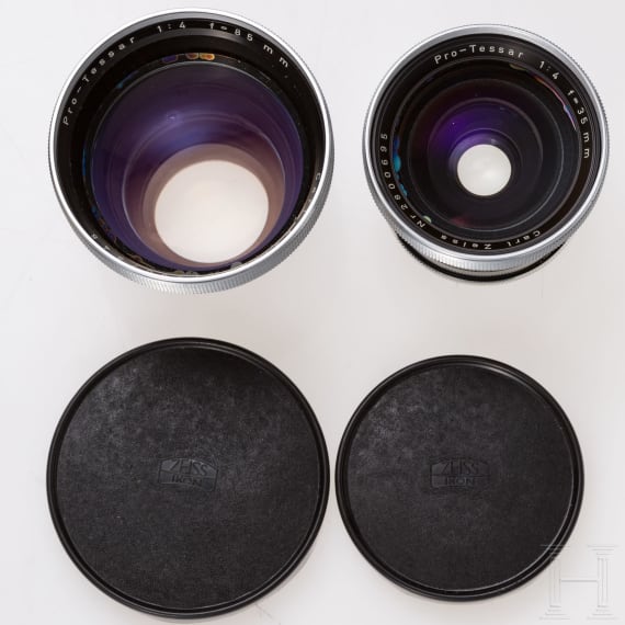 A Zeiss Ikon Contaflex Super B, 50 mm, 35 mm, 85 mm