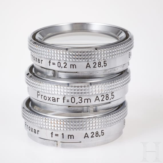 A Zeiss Icon Contaflex S Set 35 mm, 85 mm, 135 mm