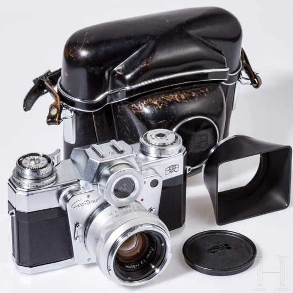 A Zeiss Ikon Contarex "Bull's Eye" with Carl Zeiss Planar 1:2 50 mm