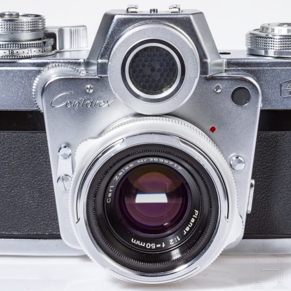 A Zeiss Ikon Contarex "Bull's Eye" with Carl Zeiss Planar 1:2 50 mm