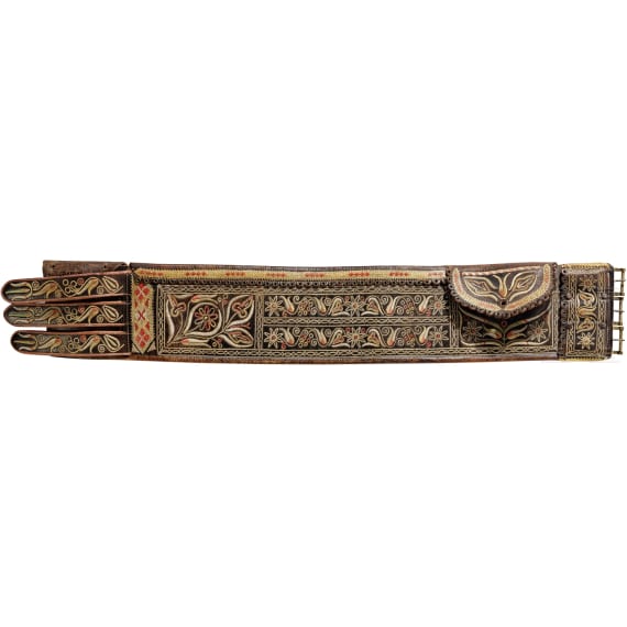 Two Transylvanian traditional dress belts, 19th century