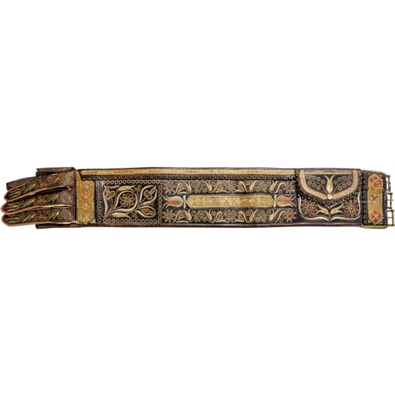 Two Transylvanian traditional dress belts, 19th century