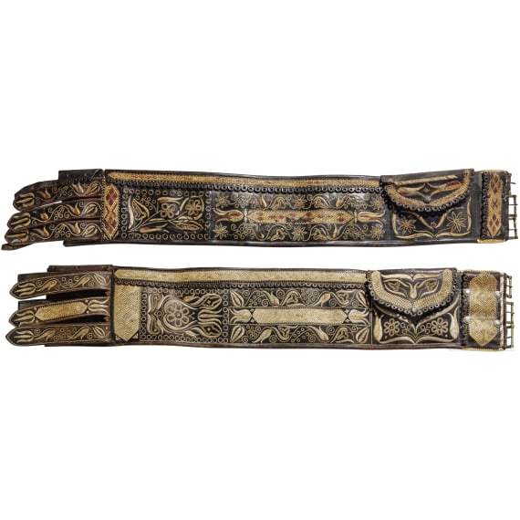 Two Transylvanian traditional dress belts, 19th century