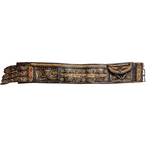Two Transylvanian traditional dress belts, 19th century