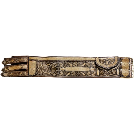 Two Transylvanian traditional dress belts, 19th century