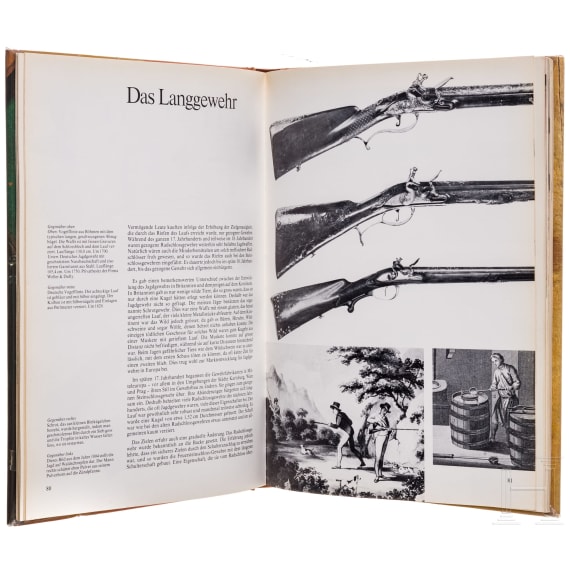 Ten German volumes of weapons literature, 2nd half of the 20th century
