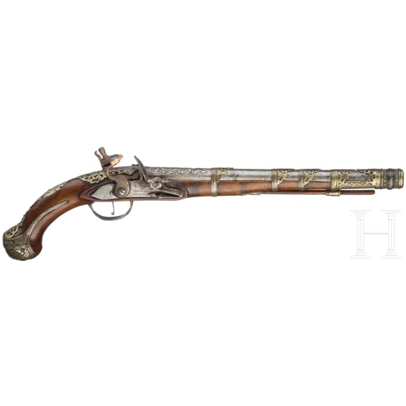 A flintlock pistol for the Oriental market, 19th century