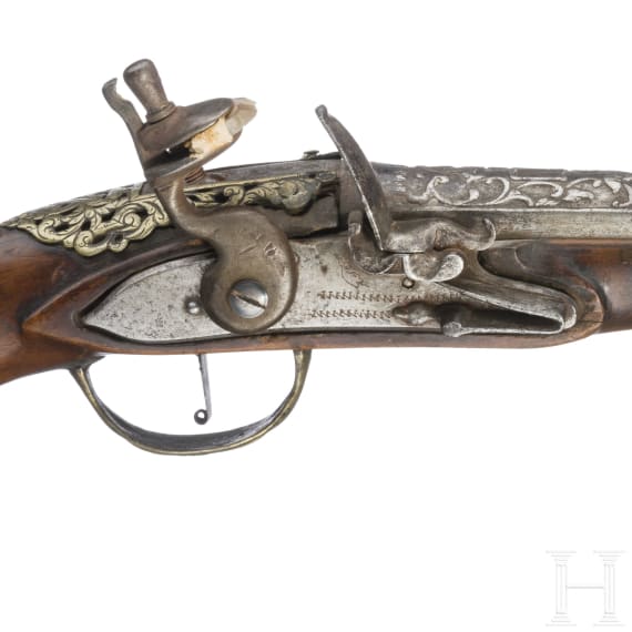 A flintlock pistol for the Oriental market, 19th century