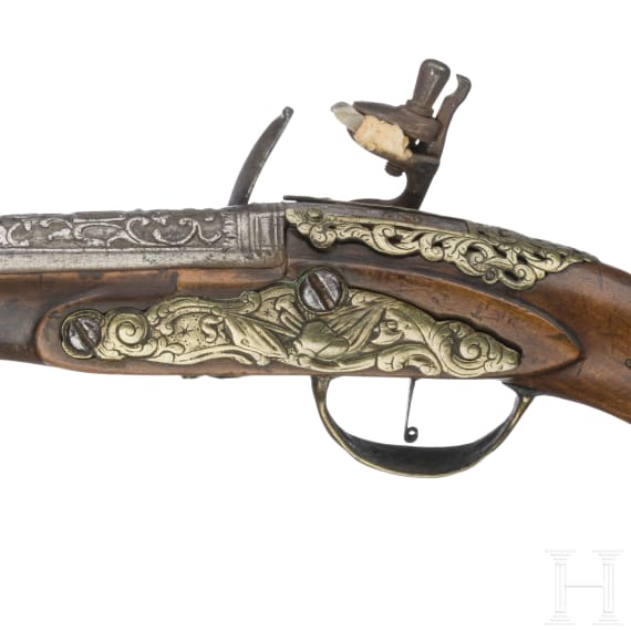 A flintlock pistol for the Oriental market, 19th century
