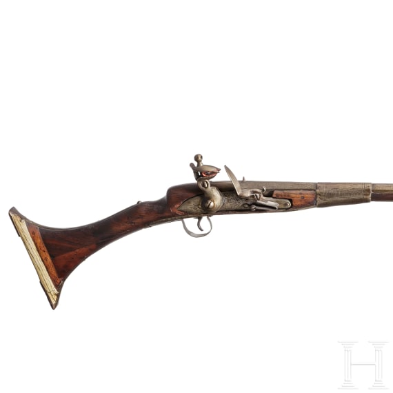 A Moroccan flintlock gun, 19th century