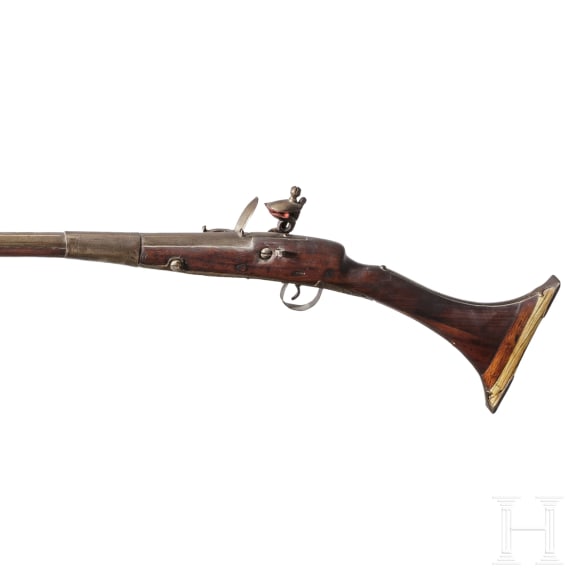 A Moroccan flintlock gun, 19th century