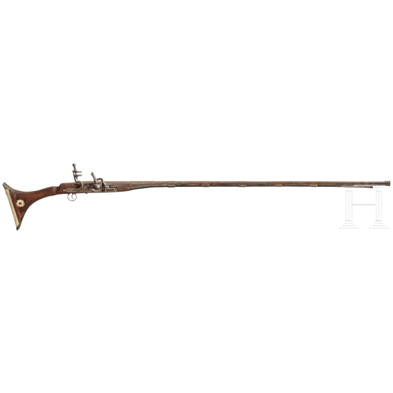A Moroccan flintlock gun, 19th century