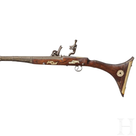 A Moroccan flintlock gun, 19th century