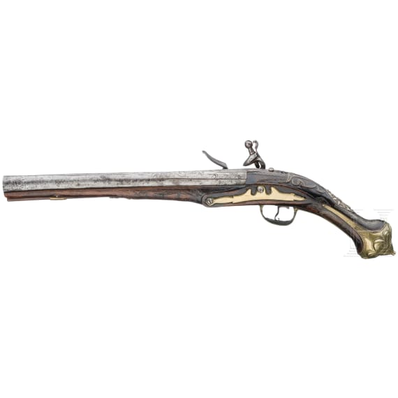 A flintlock pistol for the oriental market, mid-19th century