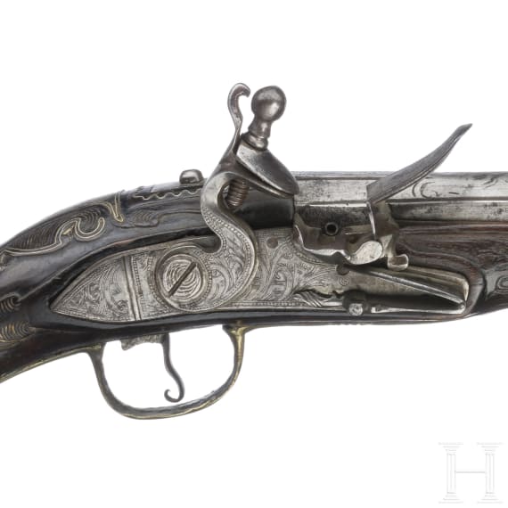 A flintlock pistol for the oriental market, mid-19th century