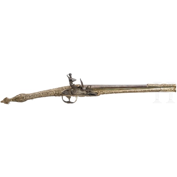 A magnificent Ionian flintlock pistol, circa 1820