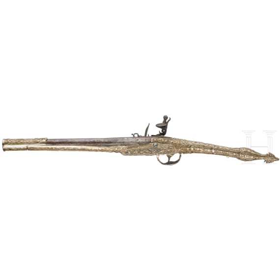 A magnificent Ionian flintlock pistol, circa 1820